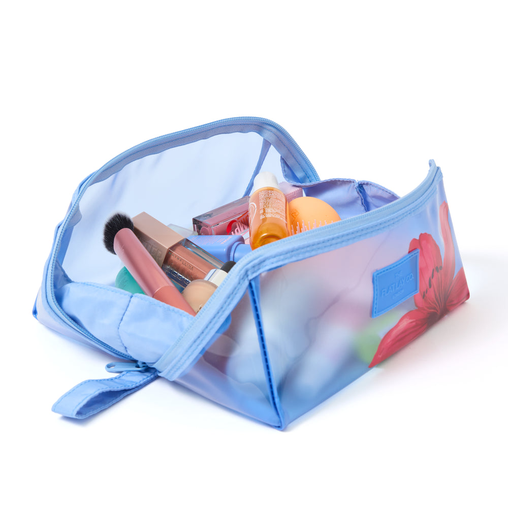Jelly Flat Lay Makeup Box Bag - Red Lily