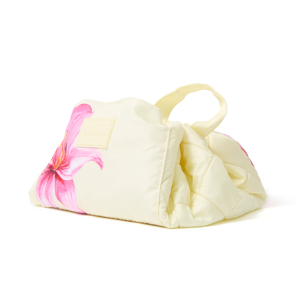 Drawstring Flat Lay Makeup Bag - Pink Lily
