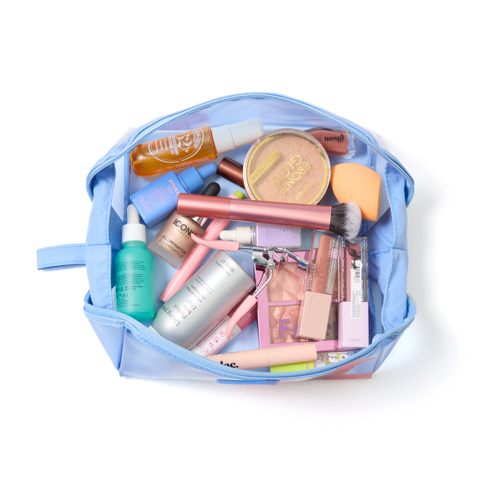 Jelly Flat Lay Makeup Box Bag - Red Lily