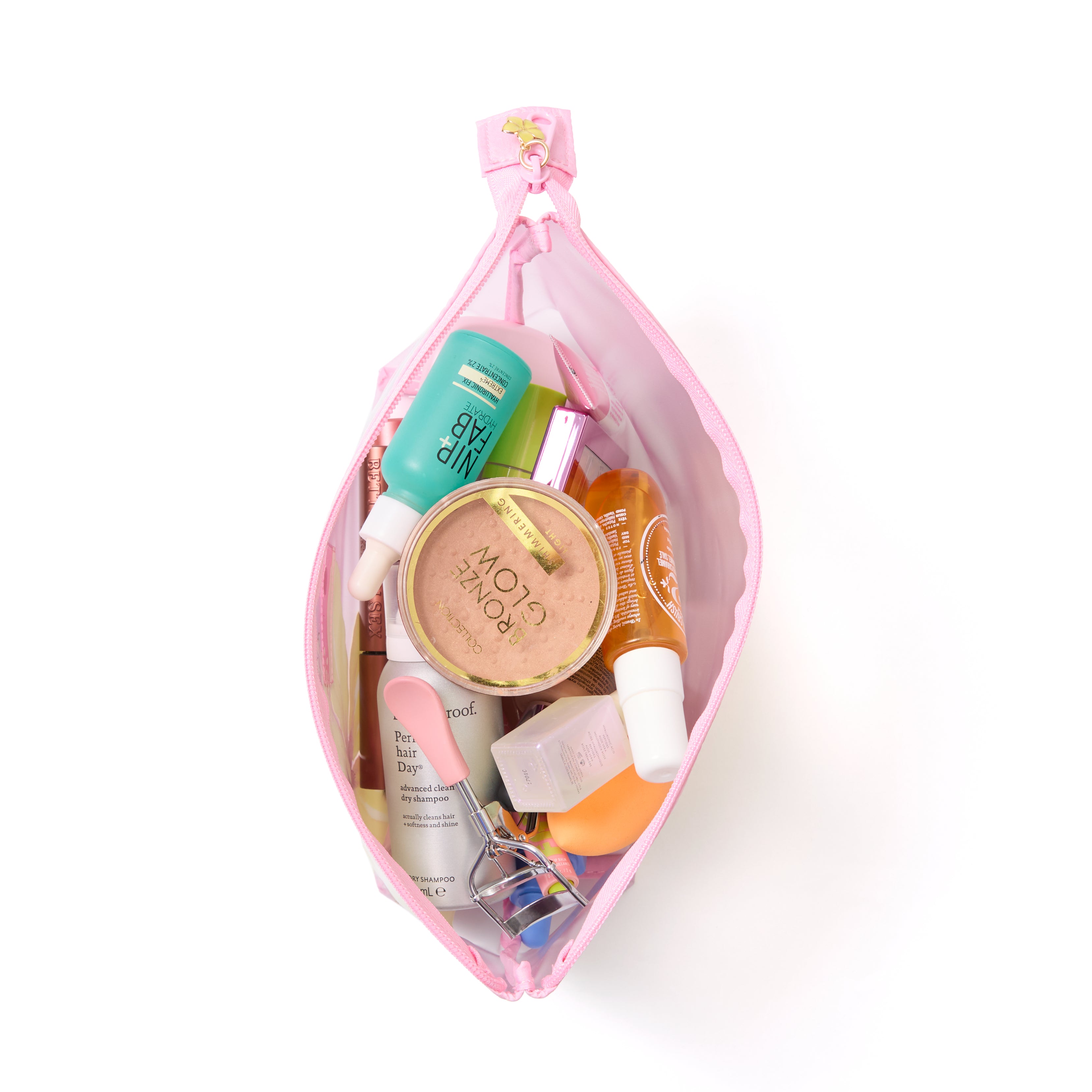 Jelly Essential Makeup Pouch - Yellow Hibiscus – The Flat Lay Co.