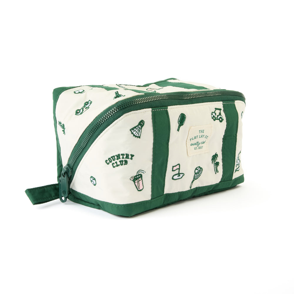 Flat Lay Makeup Box Bag - Country Club