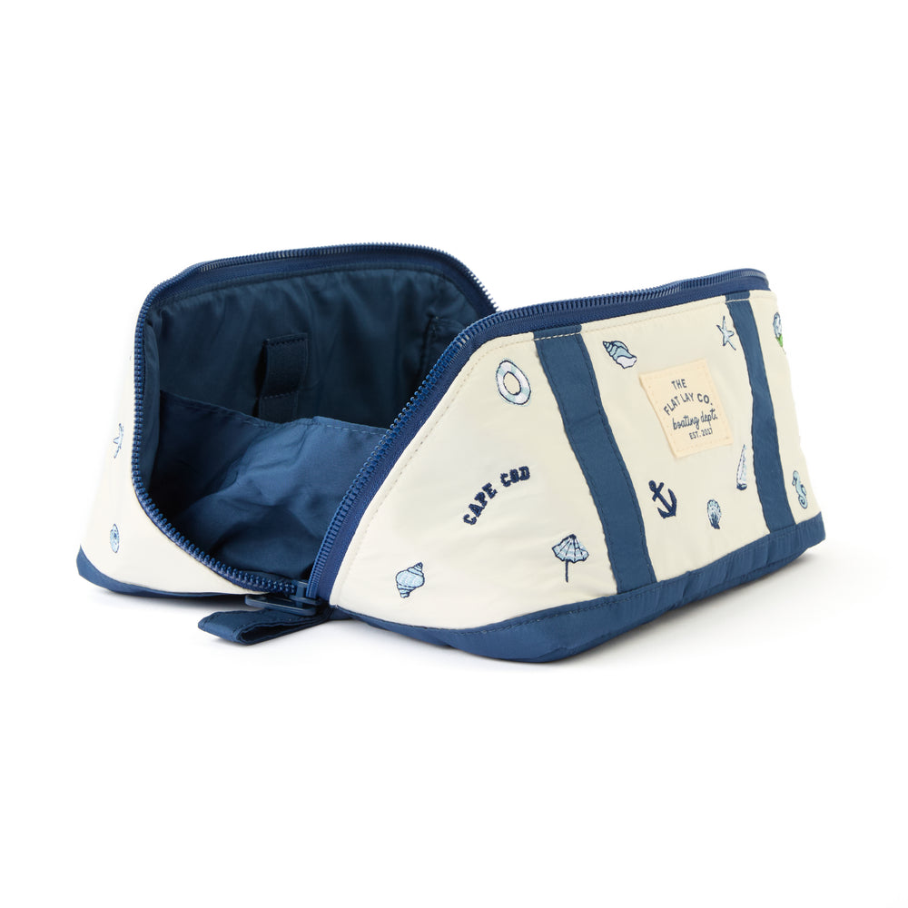 Flat Lay Makeup Box Bag - Cape Cod