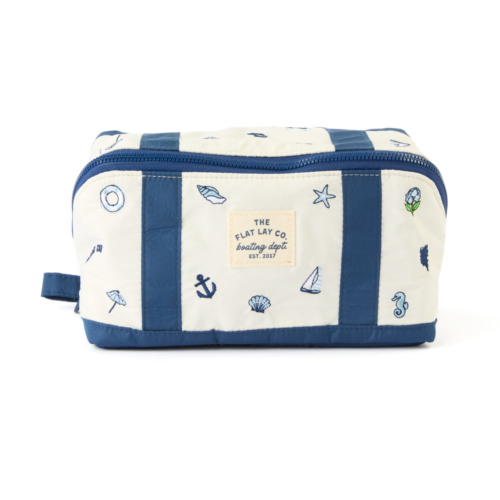 Flat Lay Makeup Box Bag - Cape Cod