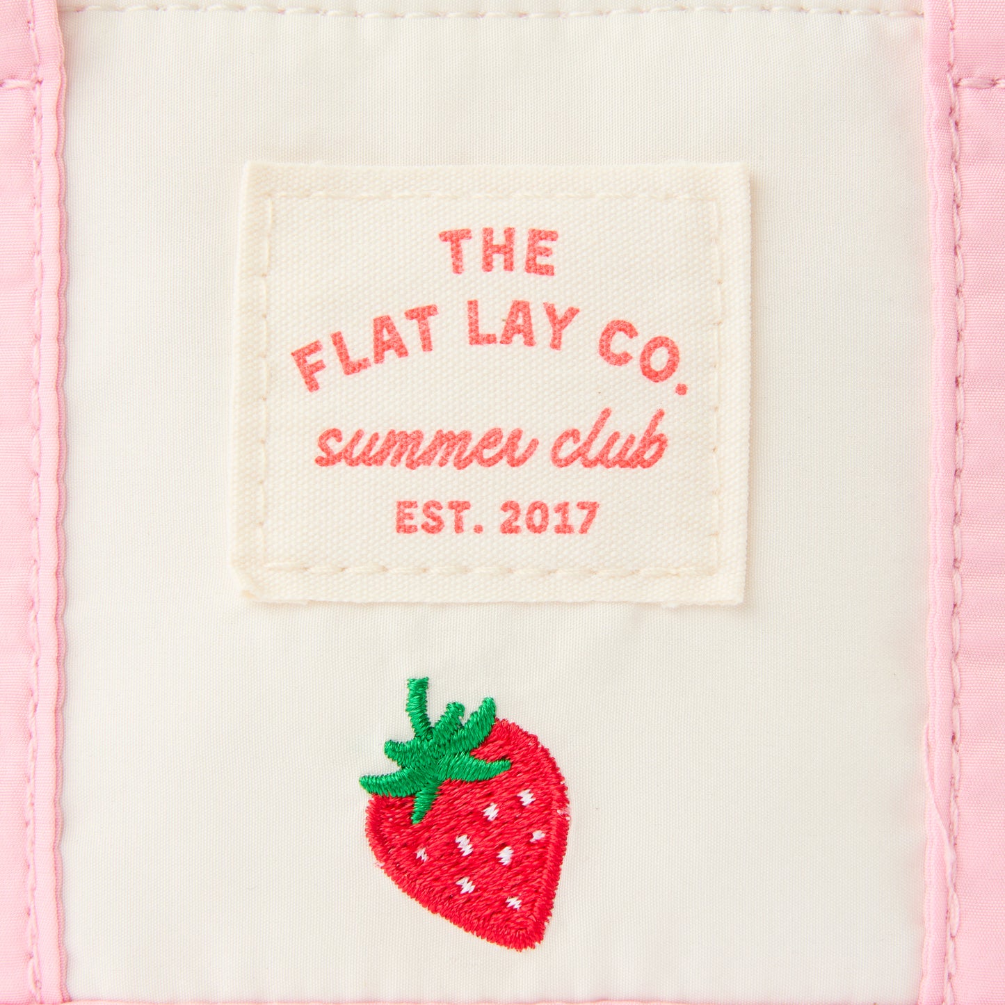 Mini Keyring Tote - Strawberries & Cream