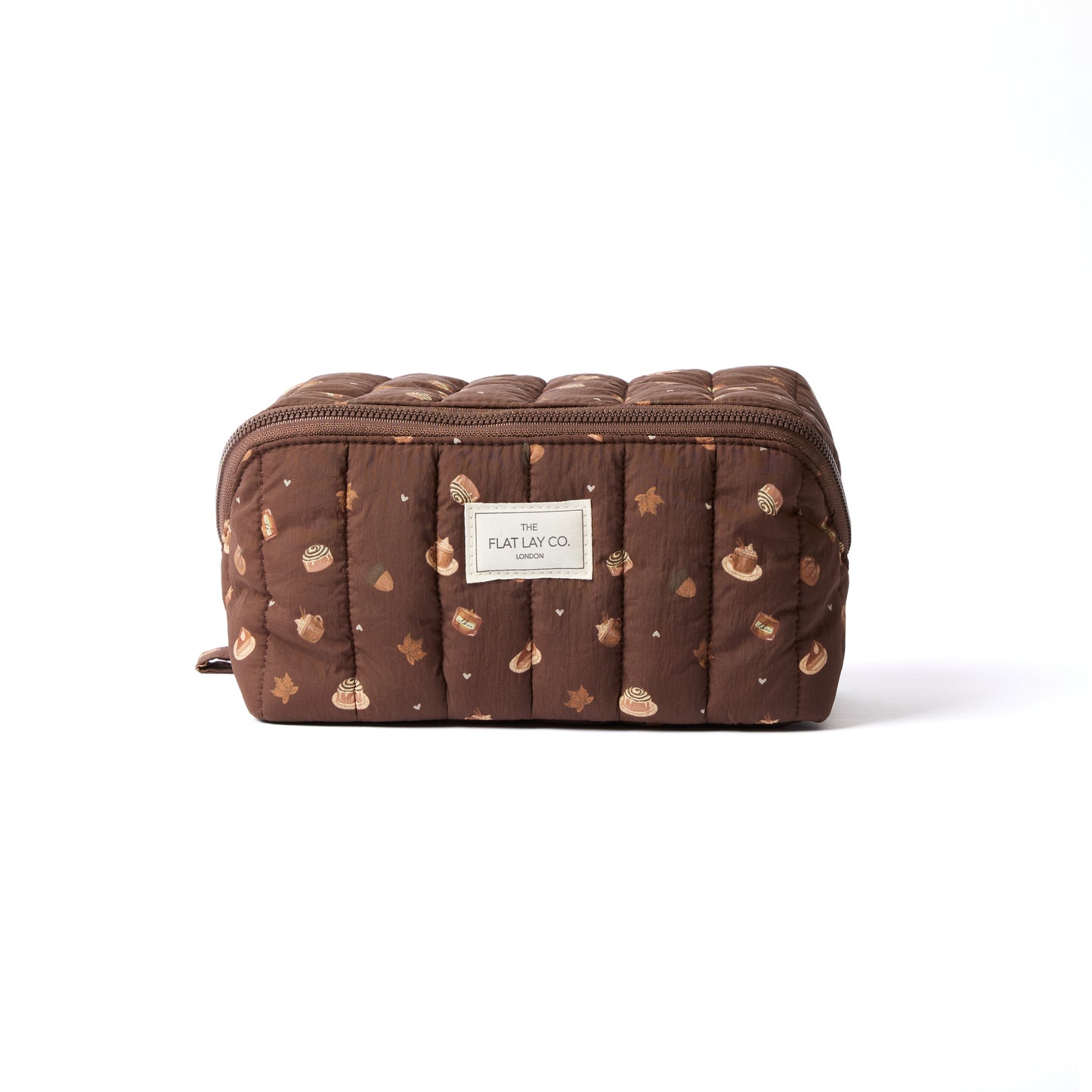 Marshmallow Flat Lay Makeup Box Bag - Pumpkin Spice