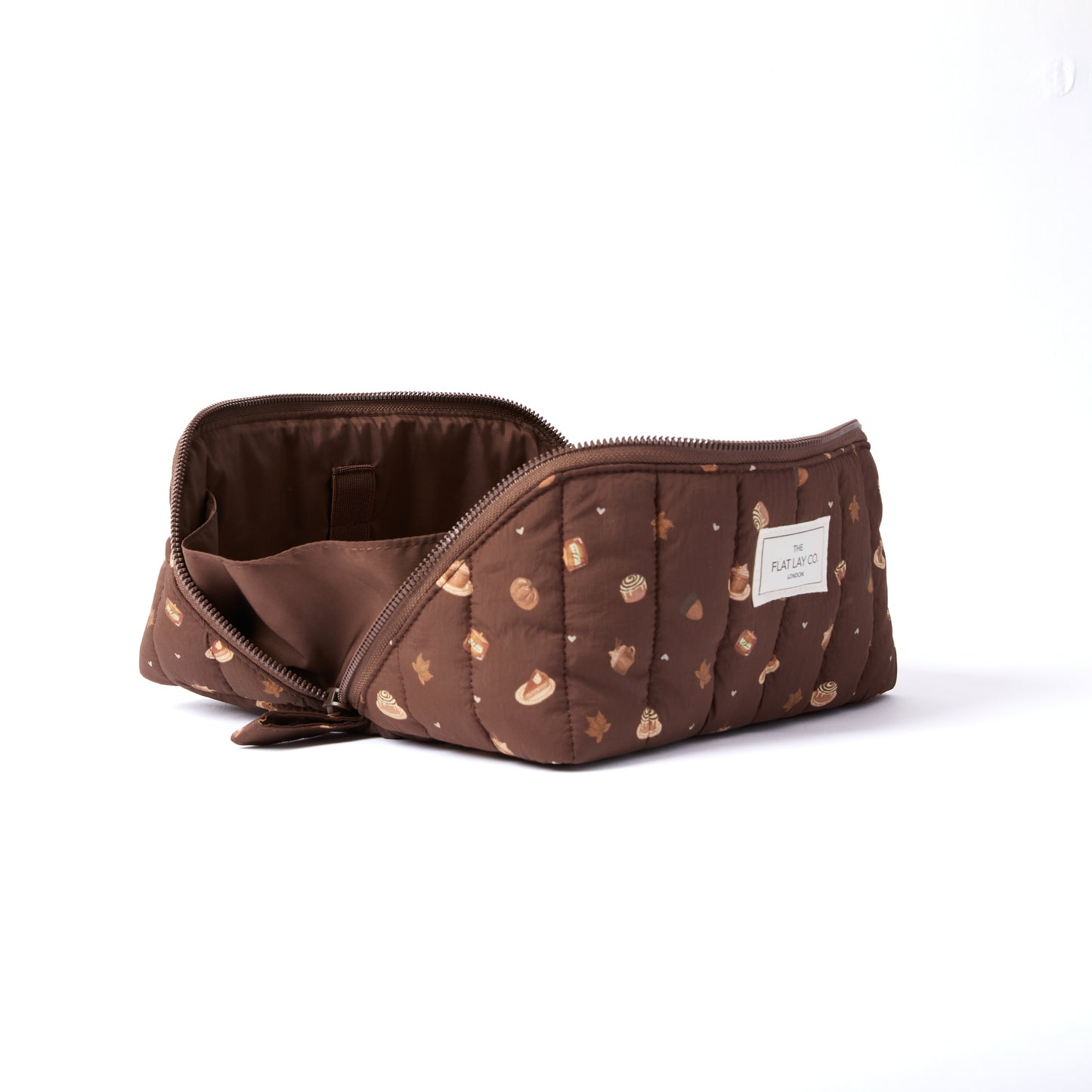 Marshmallow Flat Lay Makeup Box Bag - Pumpkin Spice