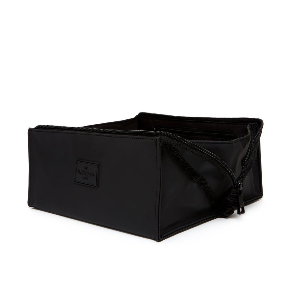 Unisex Flat Lay Box Bag - Black