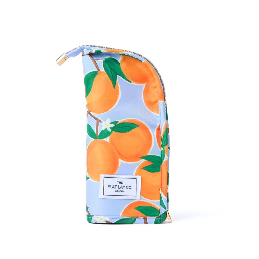 Drawstring & Brush Case Bundle - Mediterranean Oranges