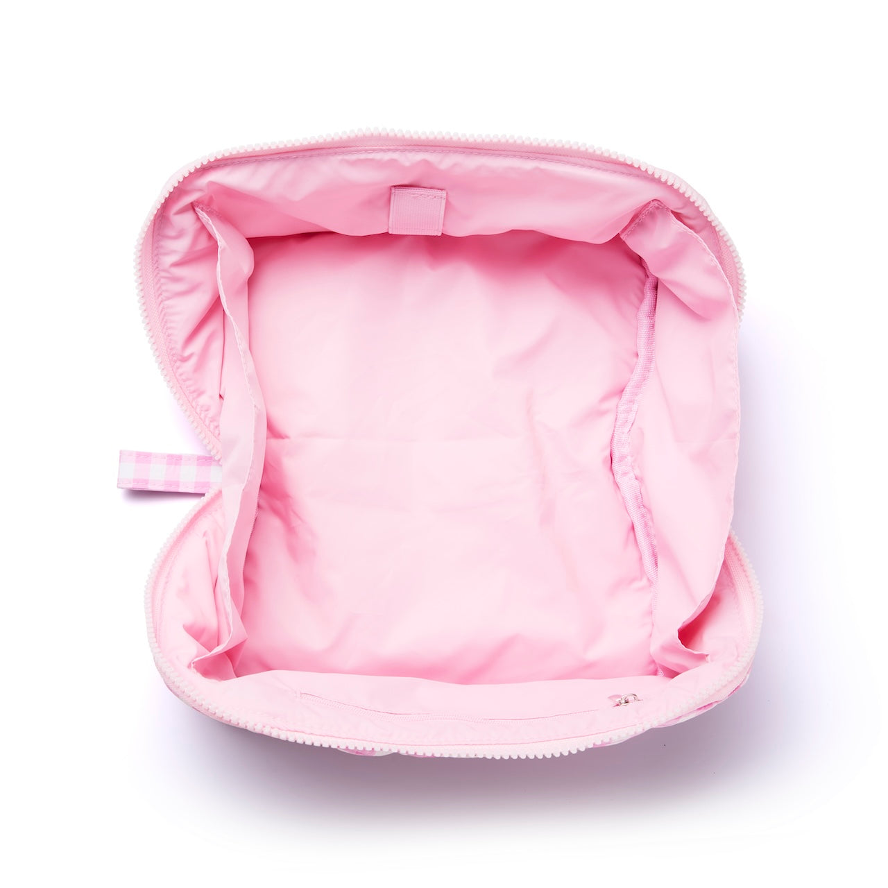 Marshmallow Flat Lay Makeup Box Bag - Pink Gingham