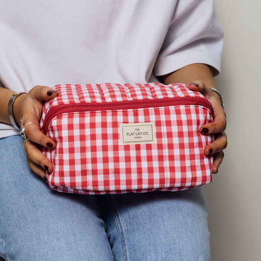 Red Gingham Marshmallow Box Bag