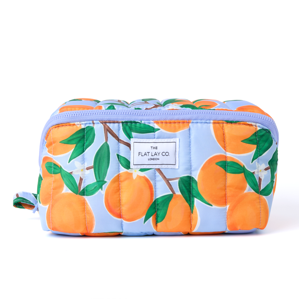 Marshmallow Box Bag & Brush Case Bundle - Mediterranean Oranges