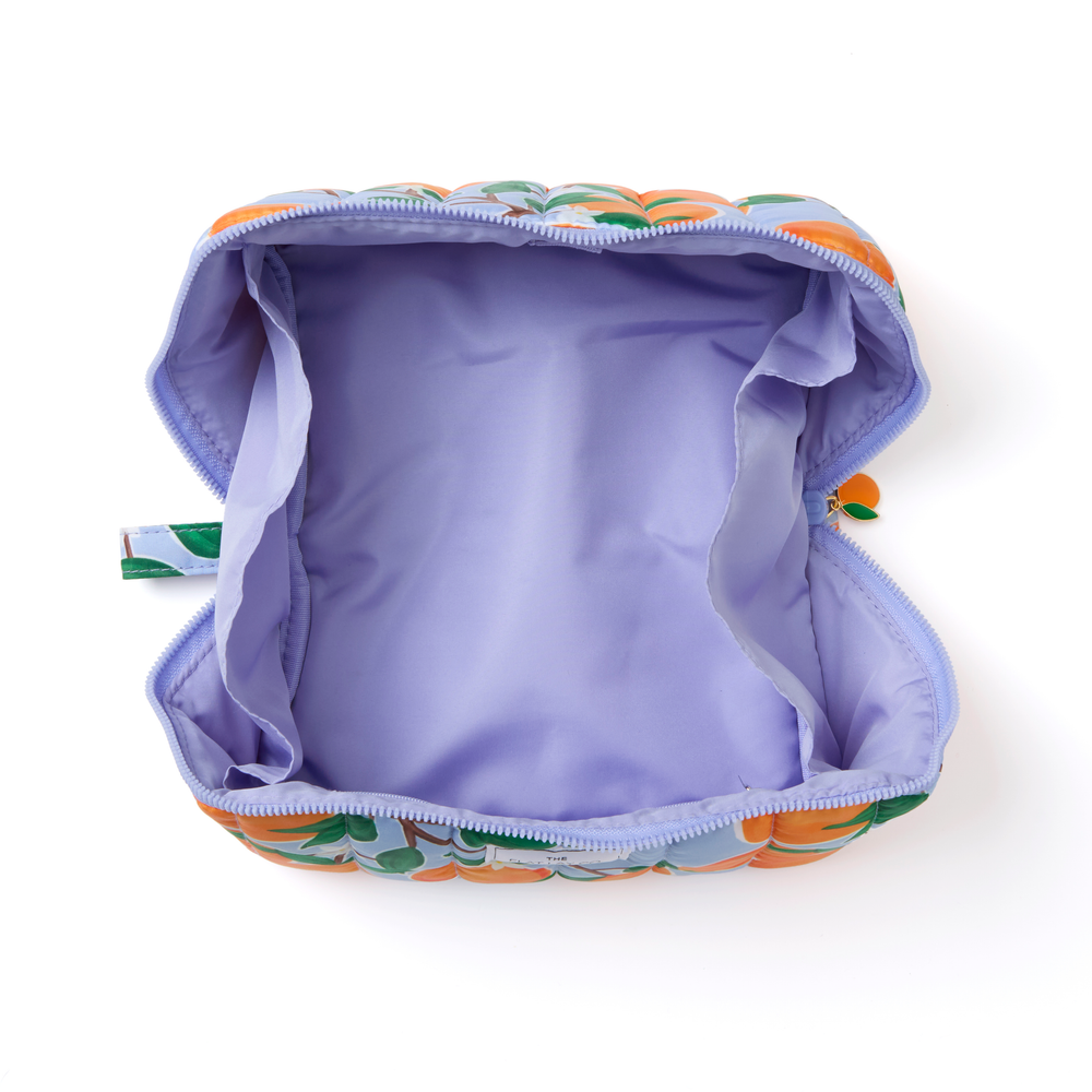 Marshmallow Box Bag & Brush Case Bundle - Mediterranean Oranges