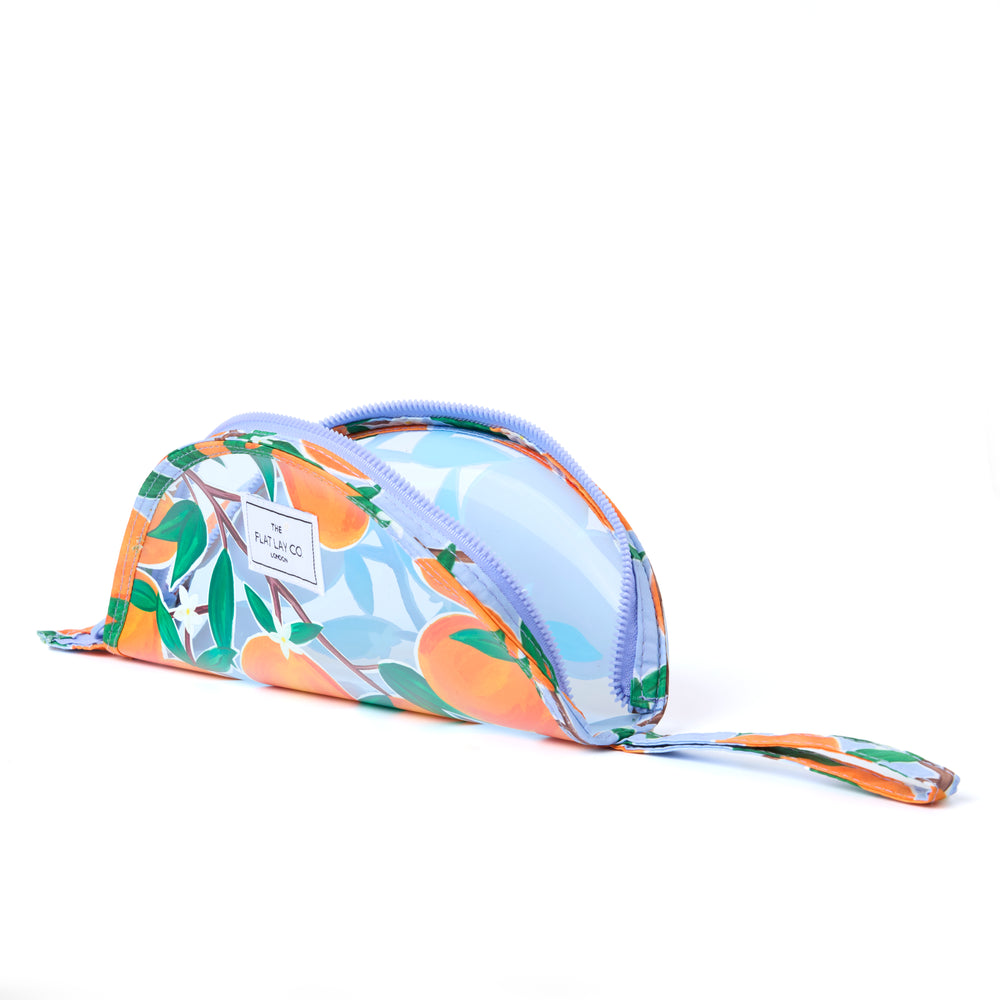 Jelly Lunar Flat Lay Makeup Pouch - Mediterranean Oranges