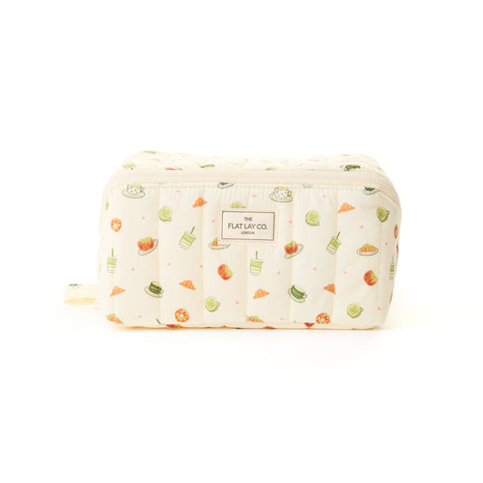 Marshmallow Flat Lay Makeup Box Bag - Matcha