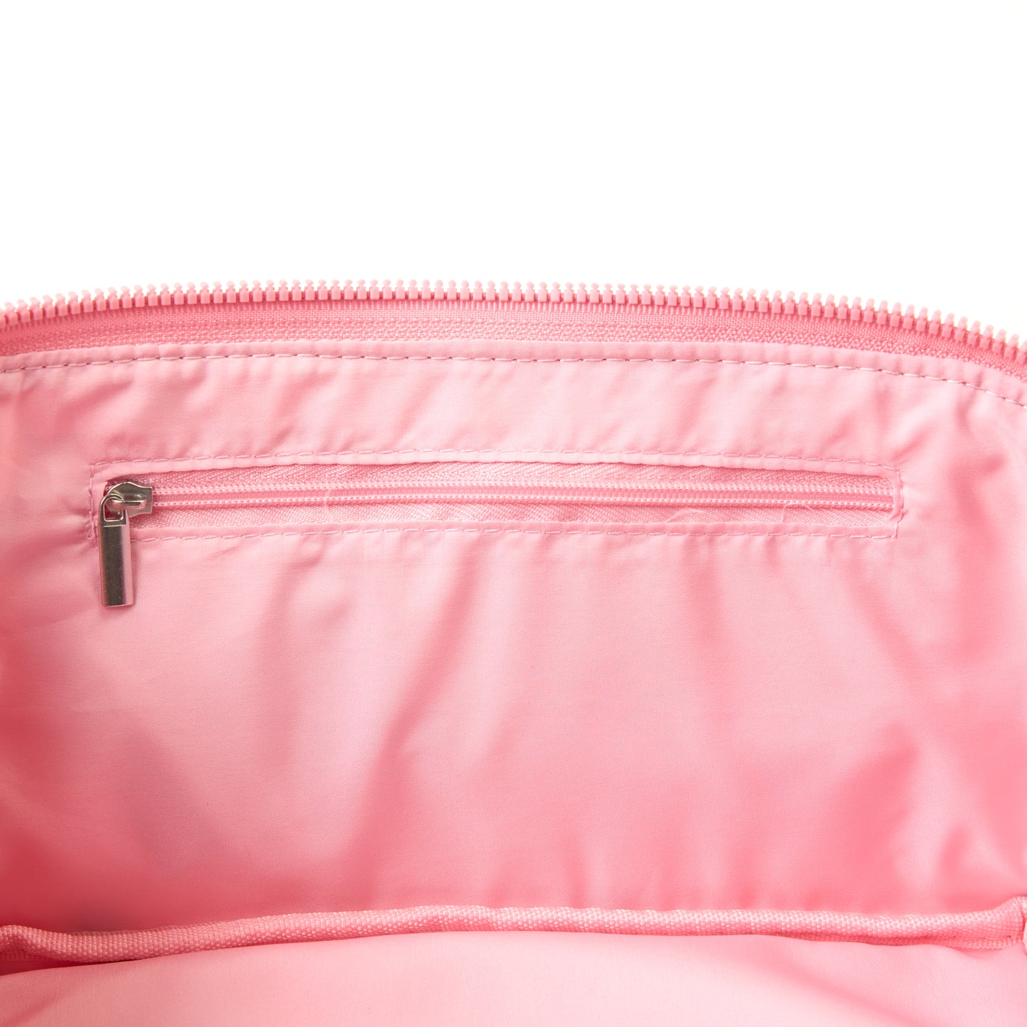 Flat Lay Makeup Box Bag - Ditsy Cherries Pink Embroidered Velvet