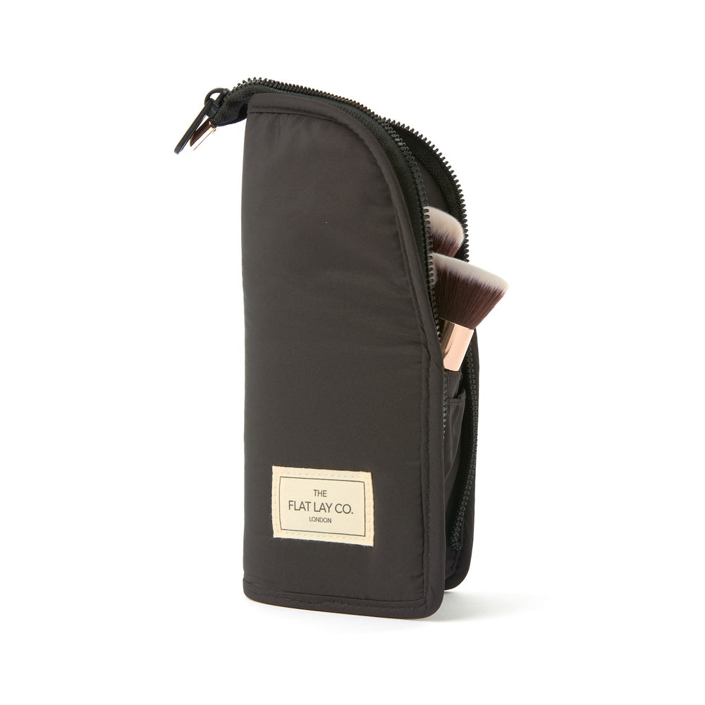 Standing Makeup Brush Case - Classic Black