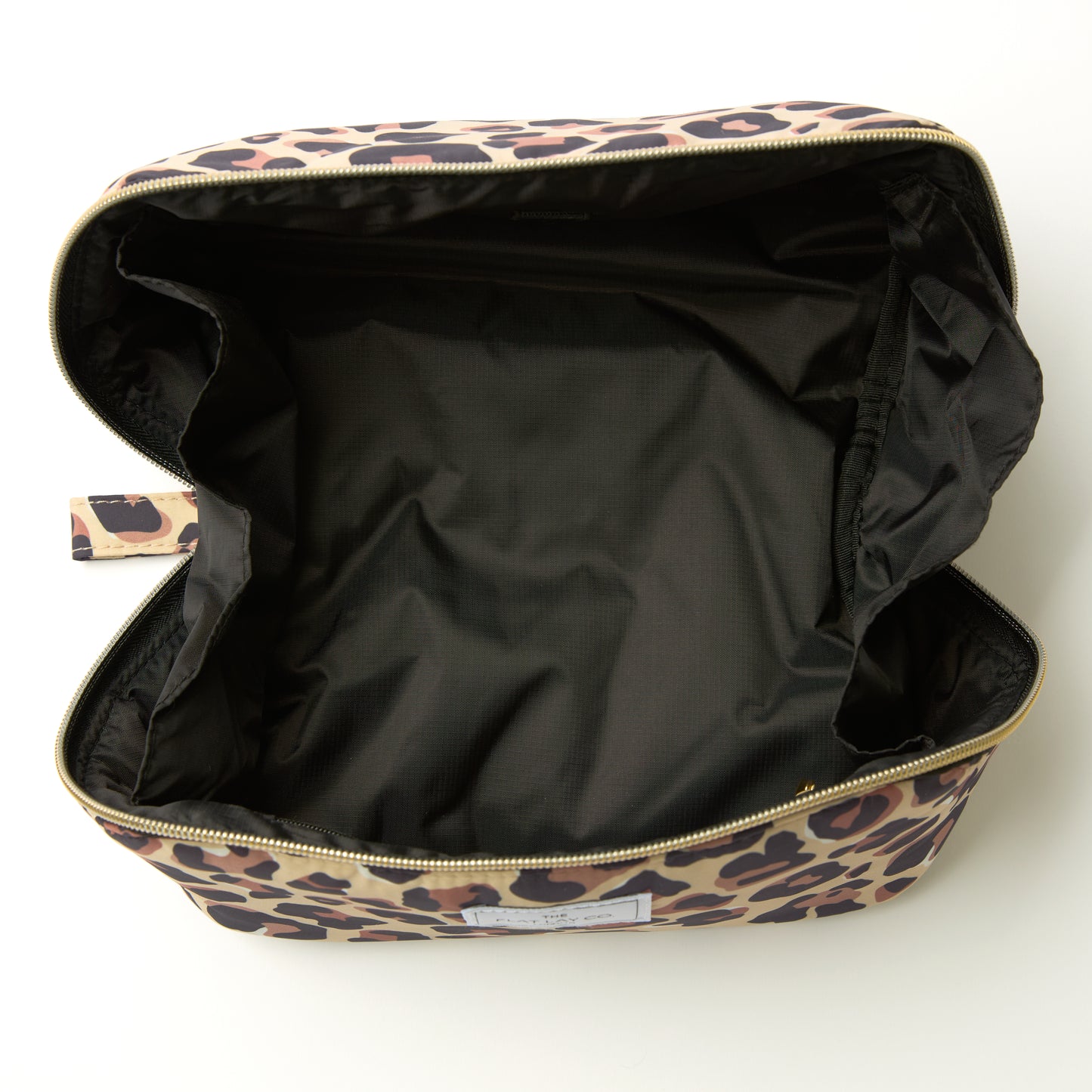 Flat Lay Makeup Box Bag - Leopard Print