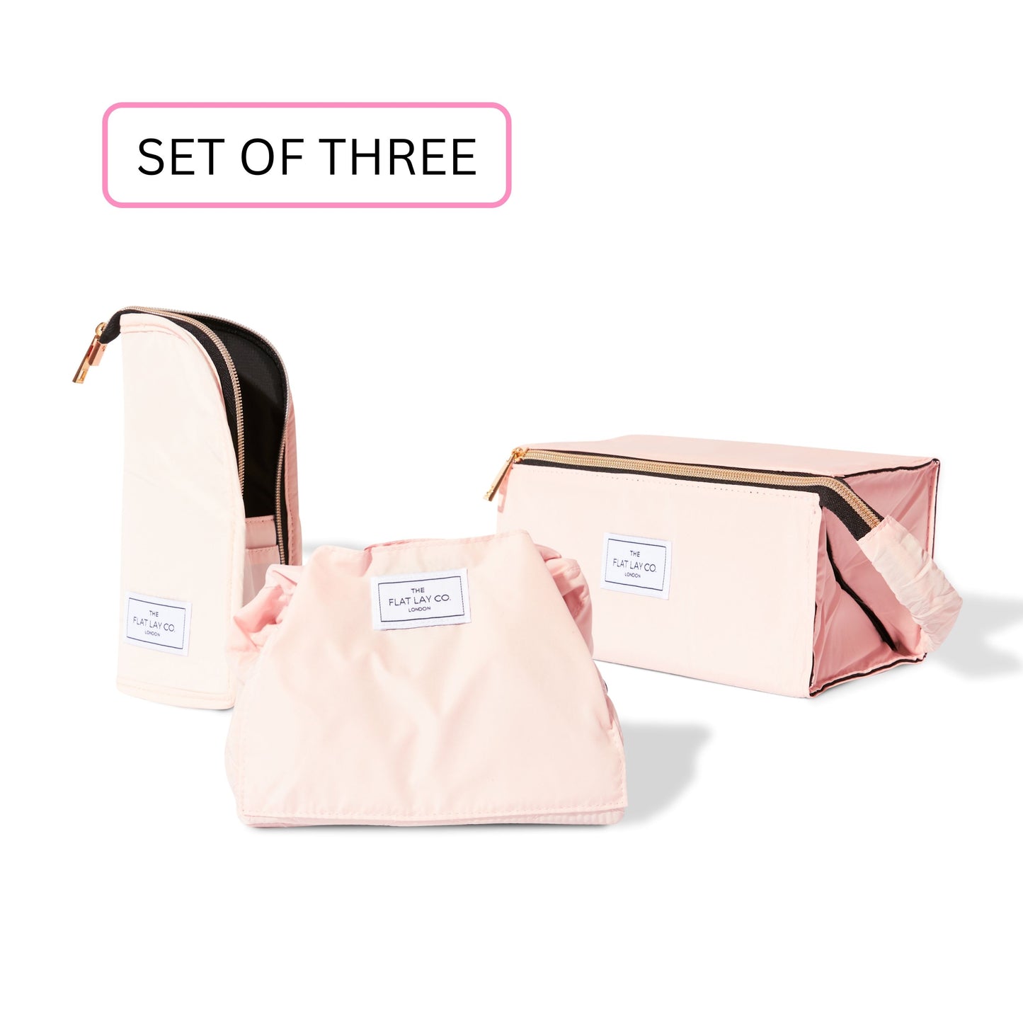 Original Makeup Bag Bundle (3-Pack) - Blush Pink