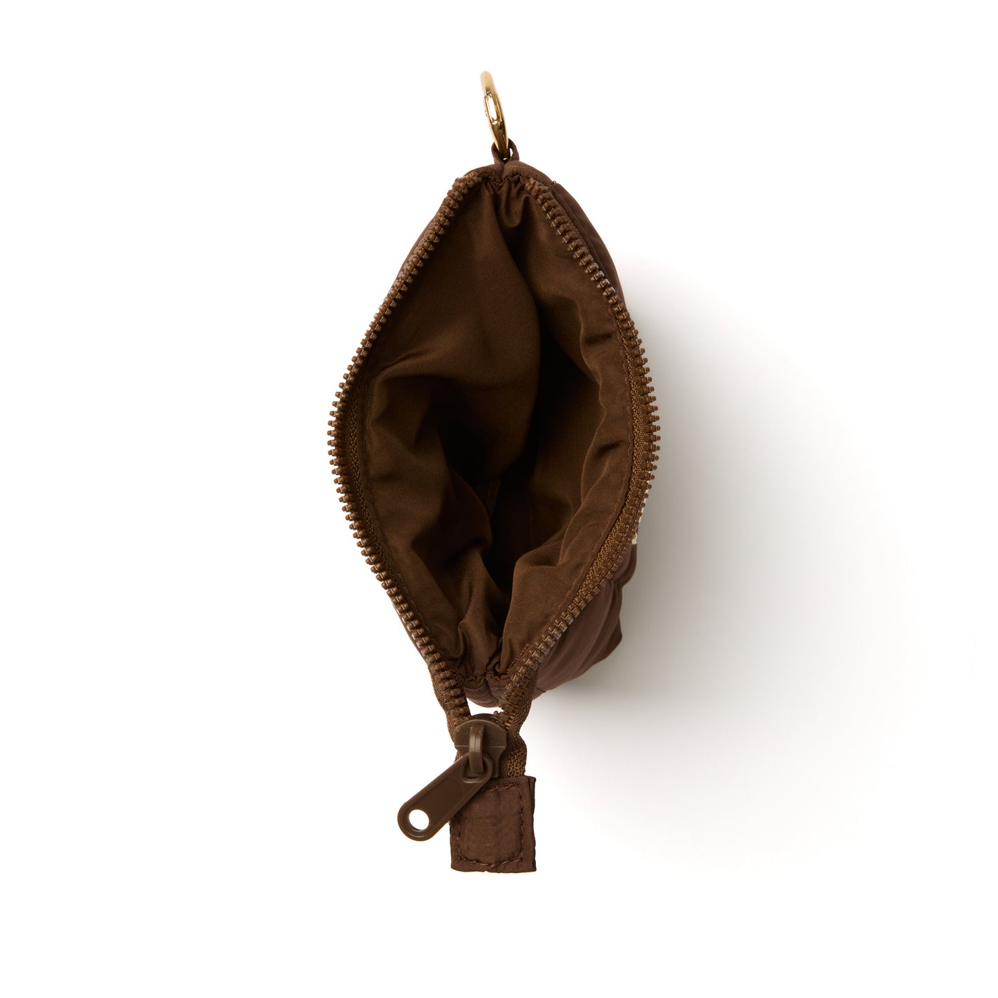 Flat Lay Mini Keyring Pouch - Espresso