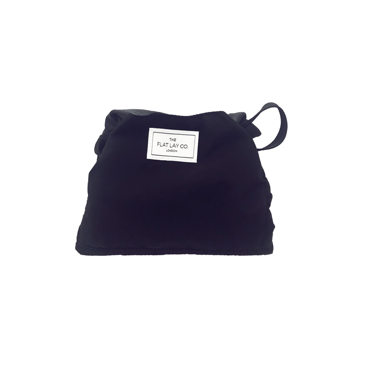 Drawstring Flat Lay Makeup Bag - Classic Black