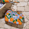 Marshmallow Flat Lay Makeup Box Bag - Mediterranean Oranges