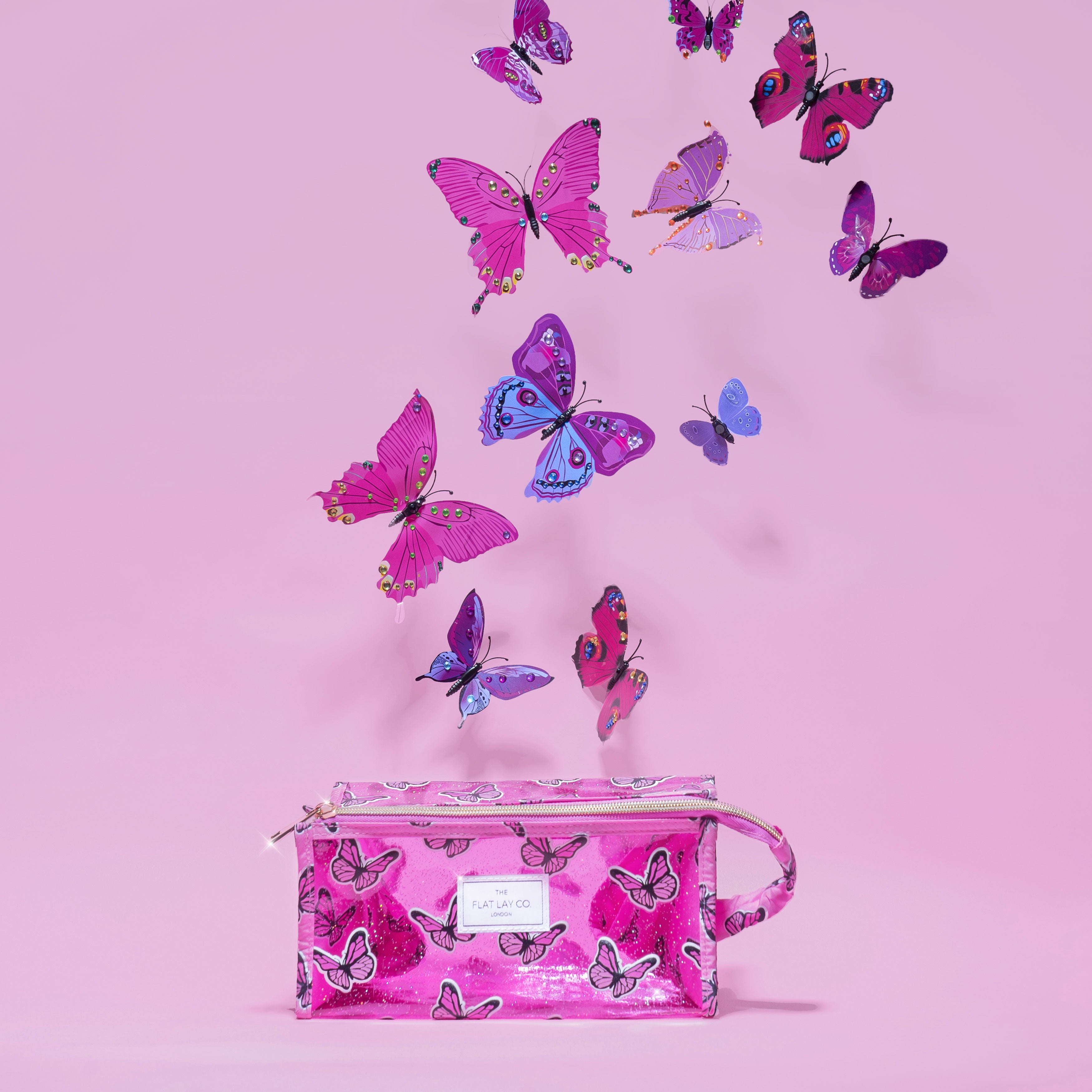 Pink butterfly online bag