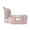 Marshmallow Box Bag & Brush Case Bundle - Mocha Gingham