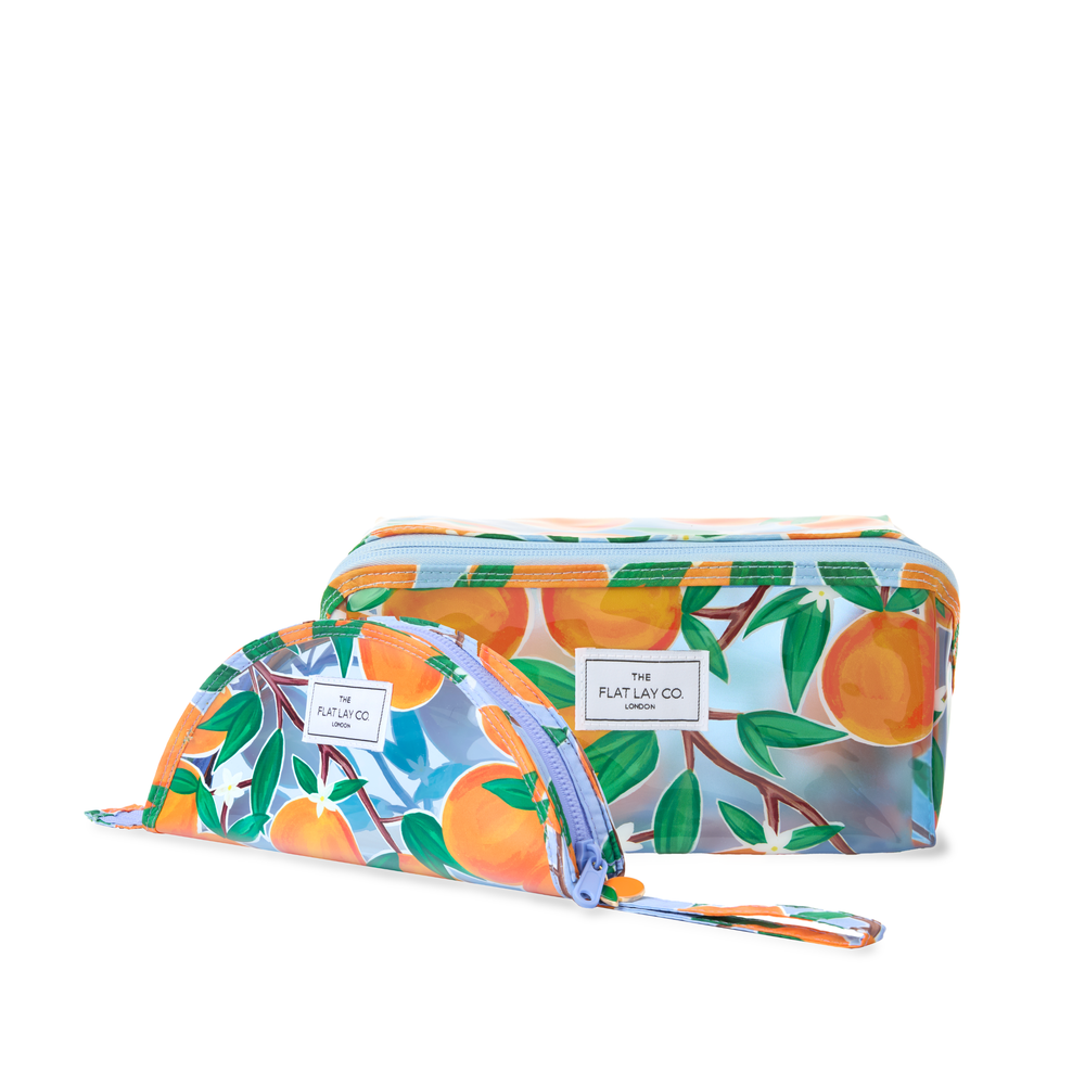 Jelly Box Bag & Lunar Pouch Bundle - Mediterranean Oranges