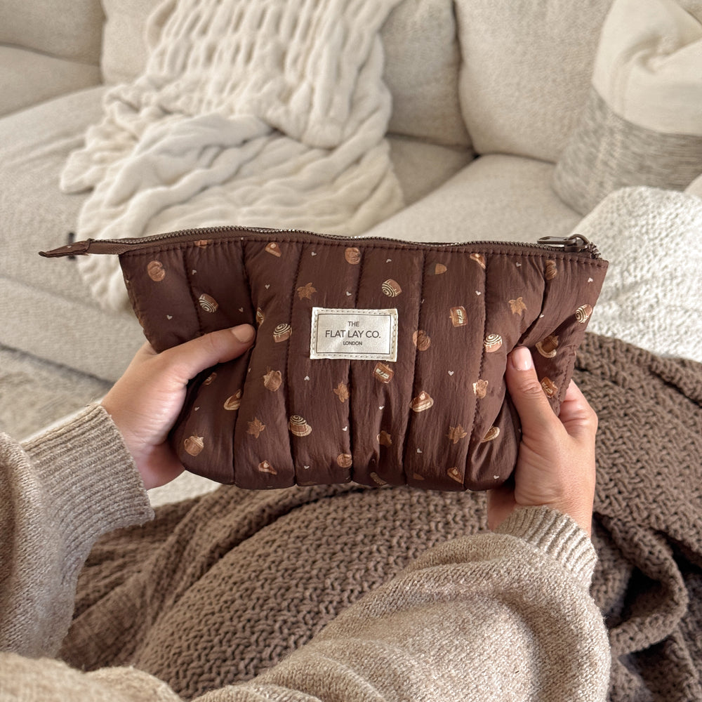 Padded Essential Makeup Pouch - Pumpkin Spice