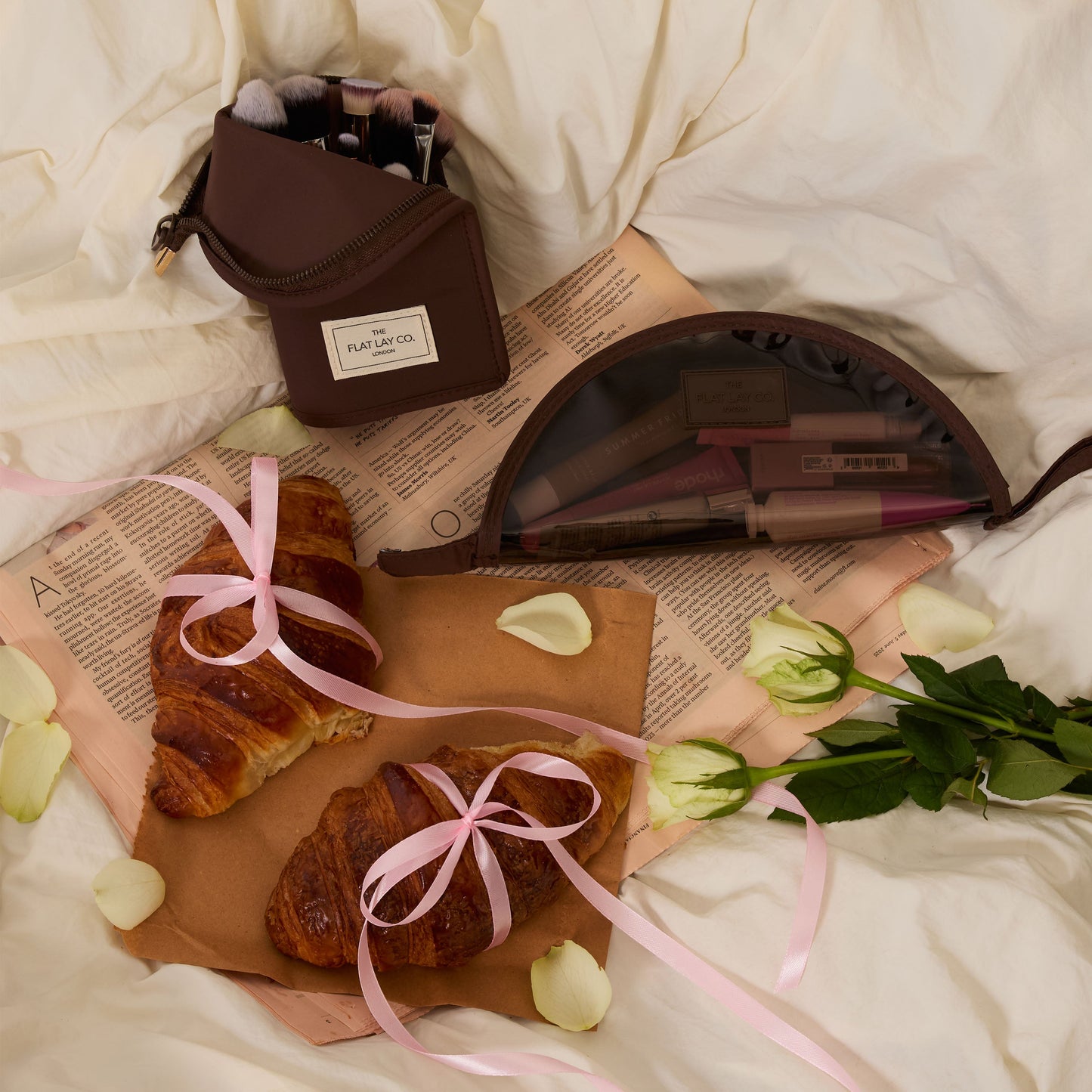 Standing Makeup Brush Case - Espresso