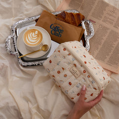 Marshmallow Flat Lay Makeup Box Bag - Patisserie