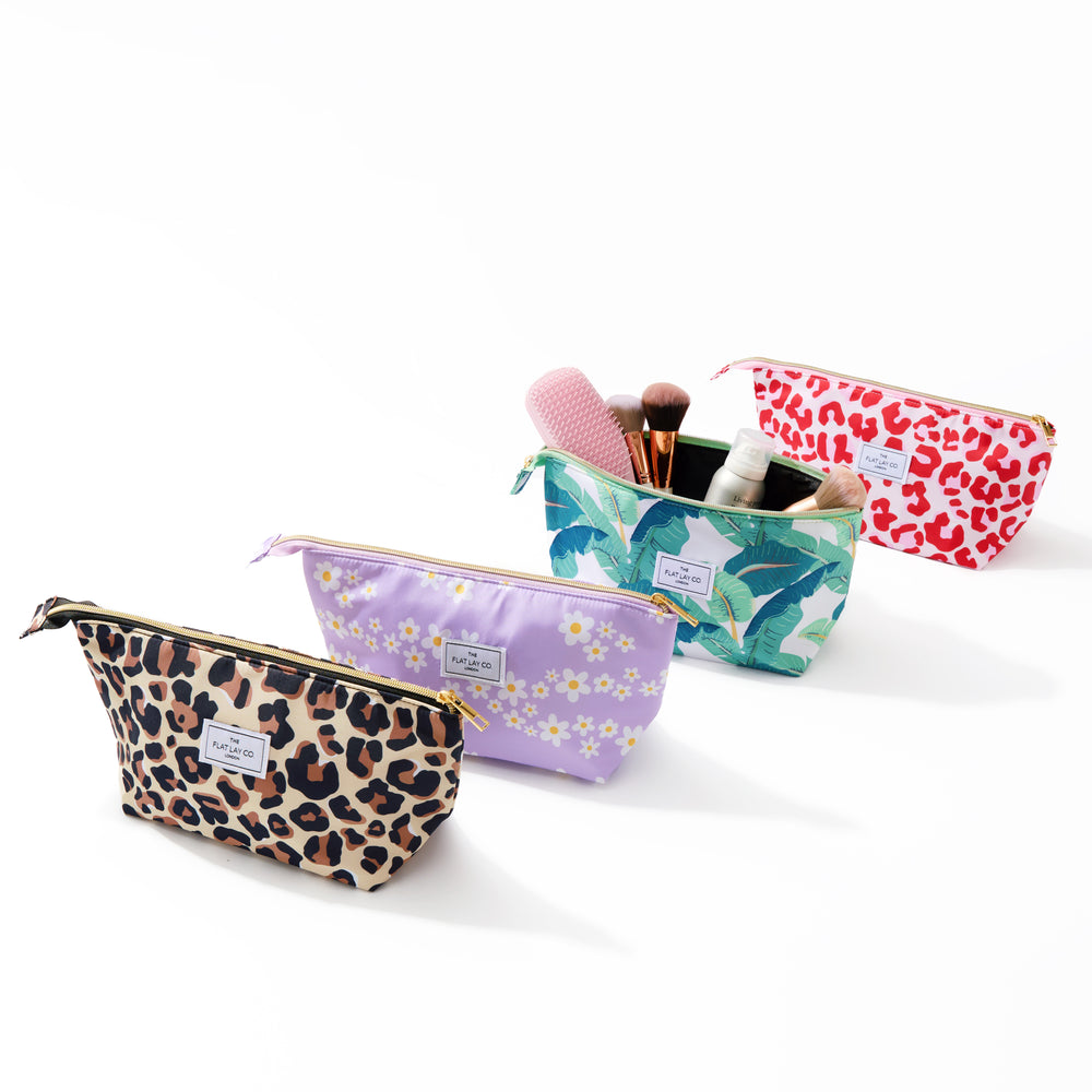 Pink Leopard Essential Makeup Pouch