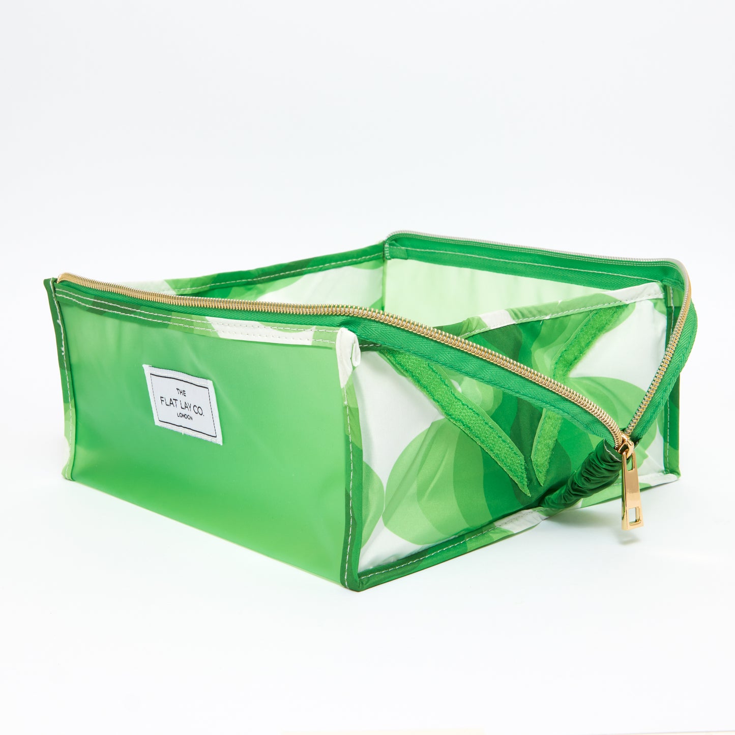 Vibey Green Open Flat Frosted Jelly Box Bag