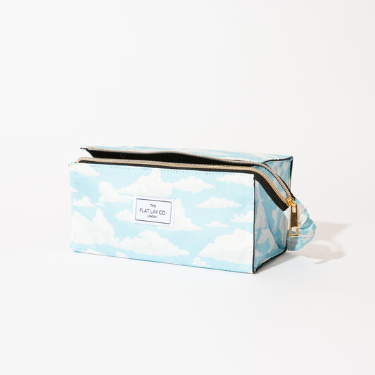 Clouds Flat Lay Makeup Box Bag