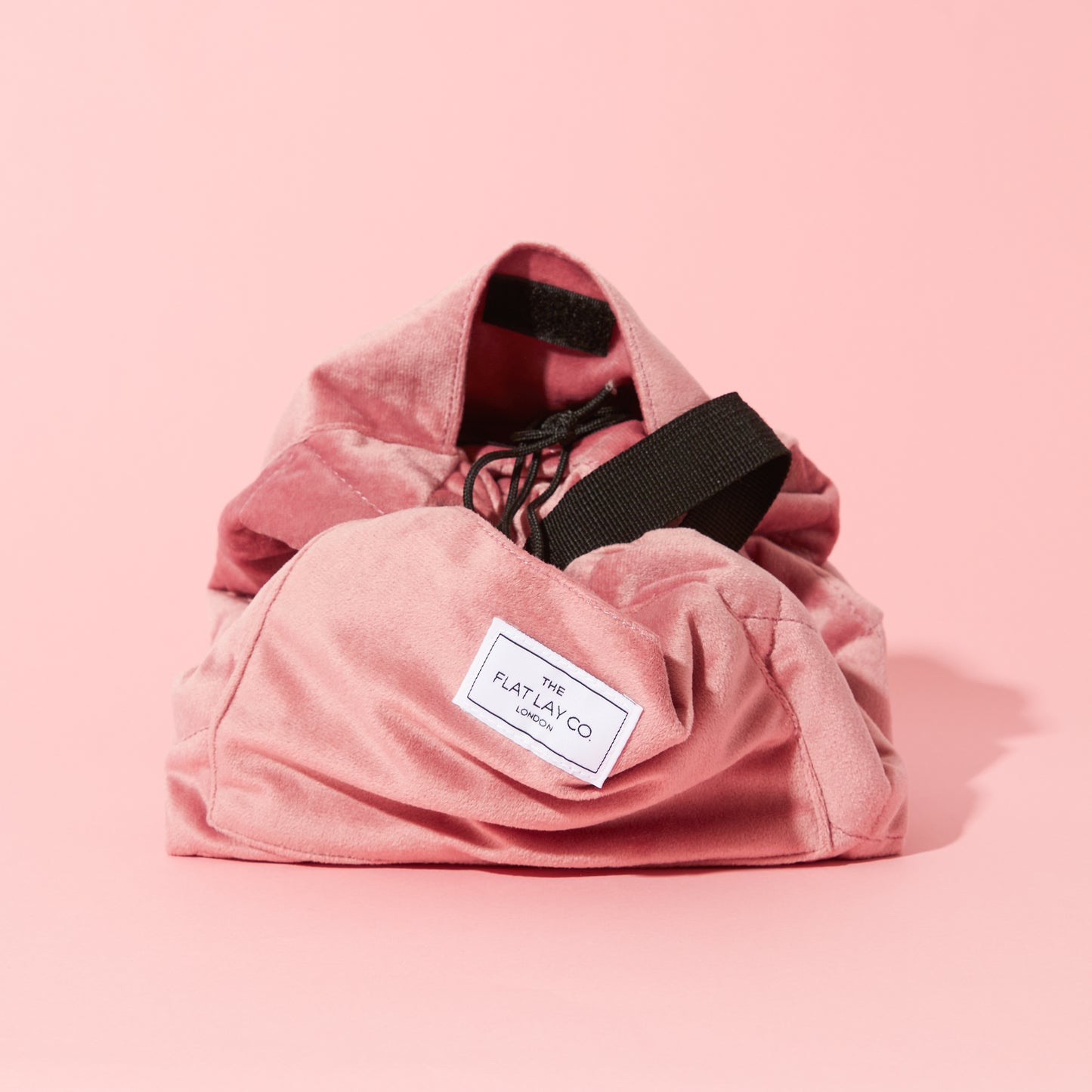 Pink Velvet  Full Size Flat Lay Makeup Bag