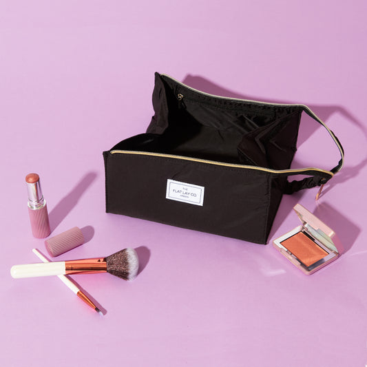 Large Capacity Travel Cosmetic Bag Travel Makeup Bag Opens -  Denmark