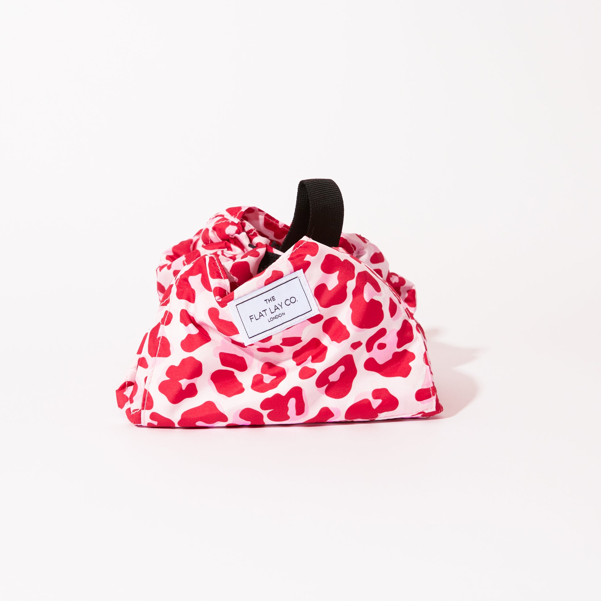 Drawstring Flat Lay Makeup Bag Pink Leopard – The Flat Lay