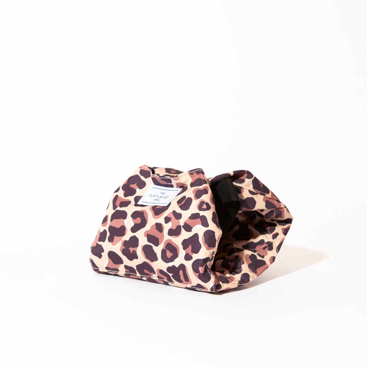Leopard Print Full Size Flat Lay Makeup Bag