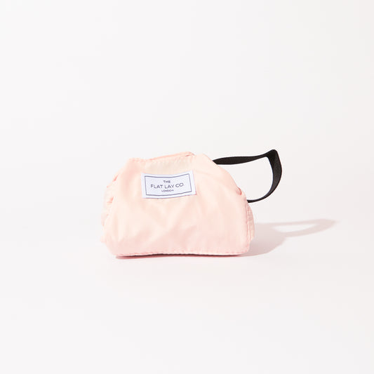 Mini Open Flat Makeup Bag Blush Pink