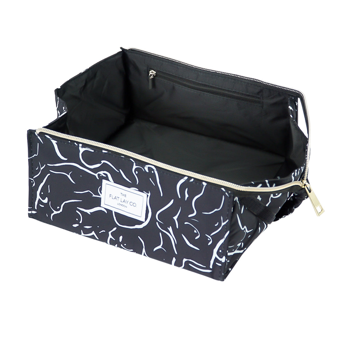 Forms Open Flat Makeup Box Bag and Tray