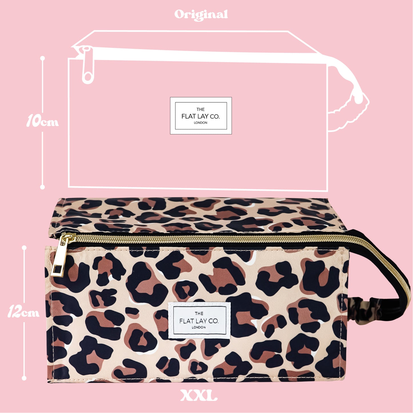 XXL Makeup Box Bag and Tray in Blush Pink