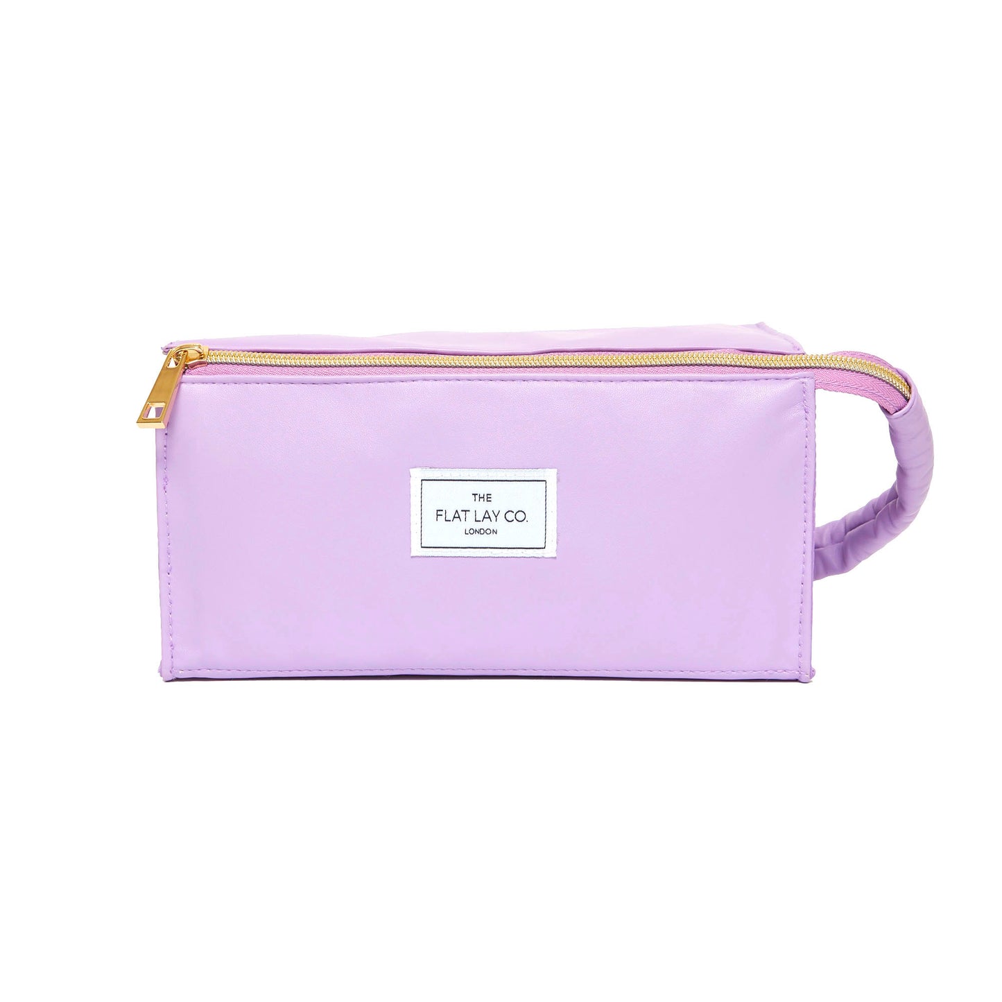 Monochrome Lilac Leather Open Flat Box Bag