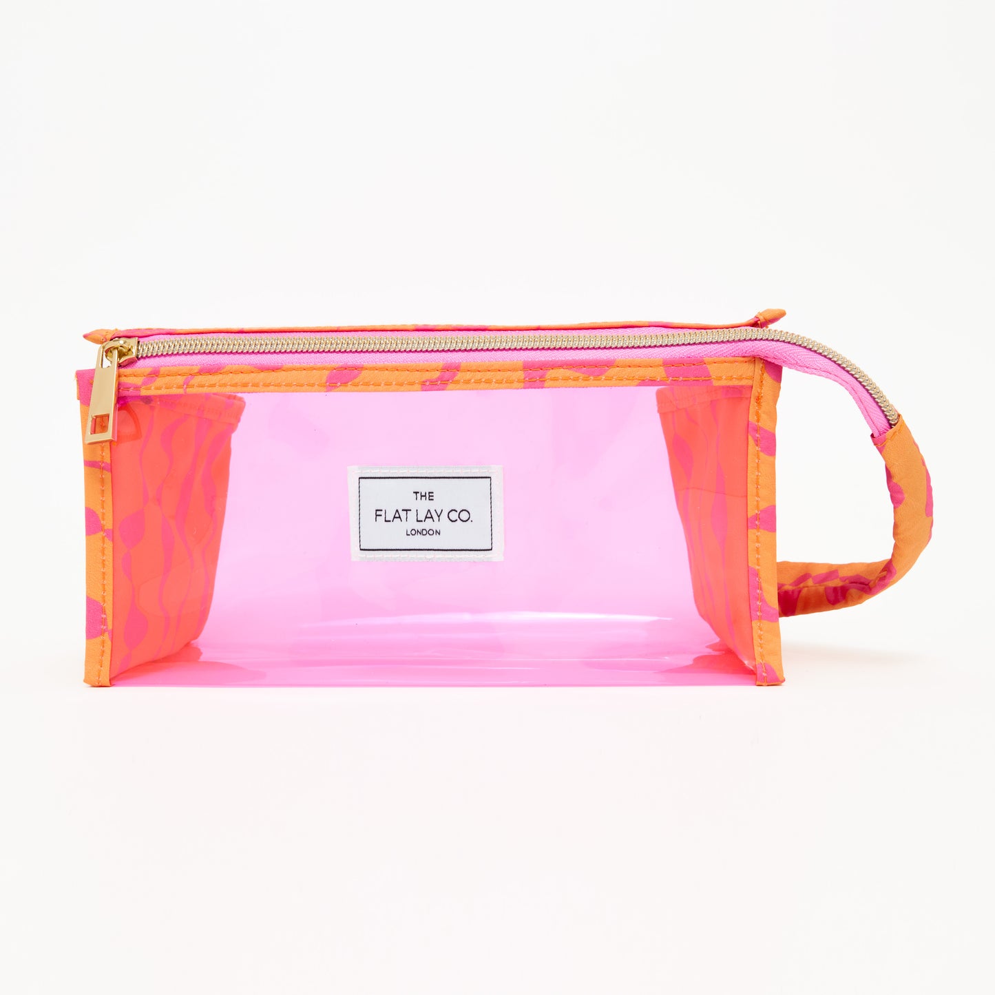 Jelly Open Flat Box Bag in Orange Squiggle