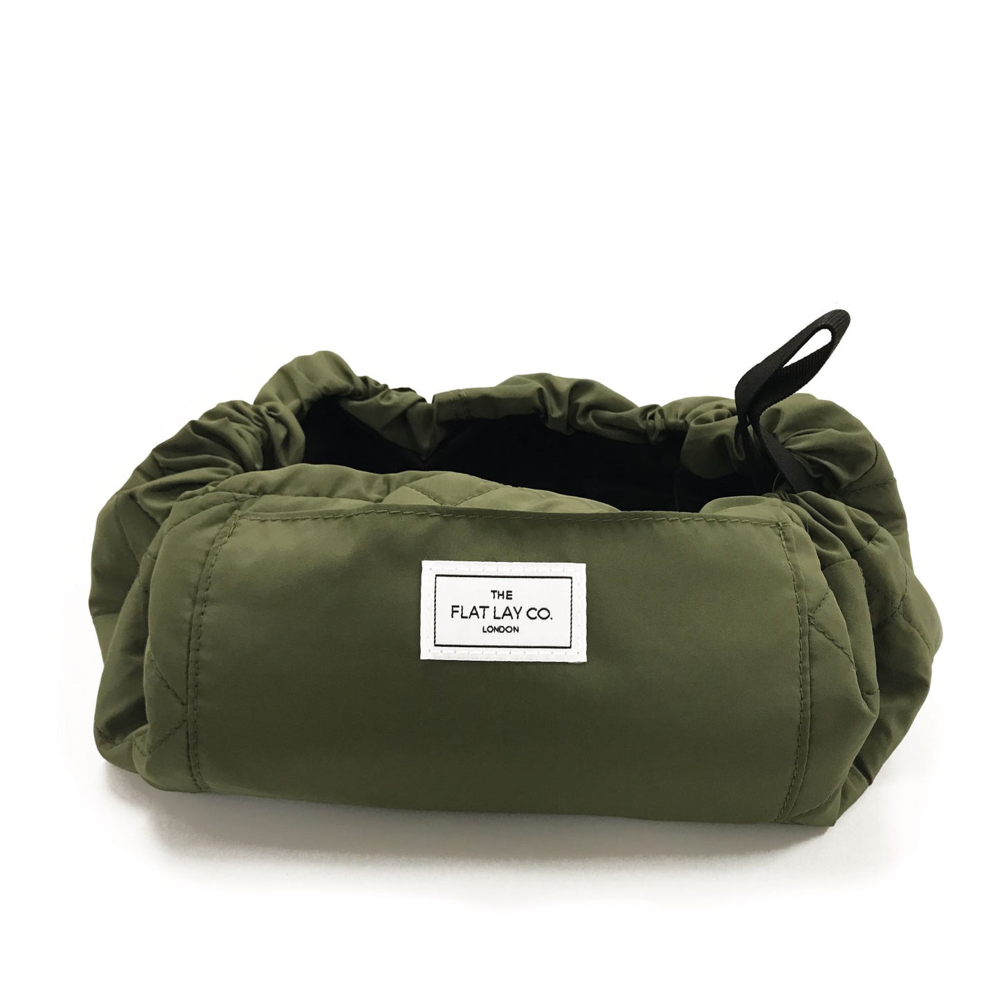 Utility Green Full Size Flat Lay Makeup Bag